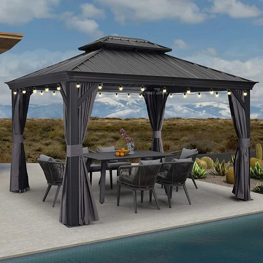 3.65M X 6M Hardtop Gazebo